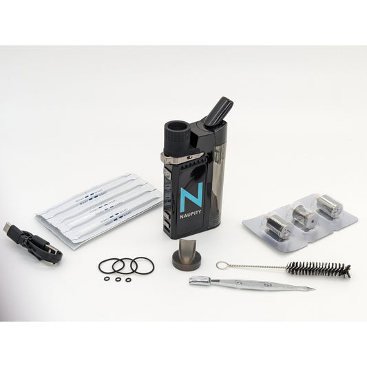 Naupity Ultimate Cannabis Vaporiser Kit for Dry Herb, Wax, and Oil - NoveltyHub PTY LTD