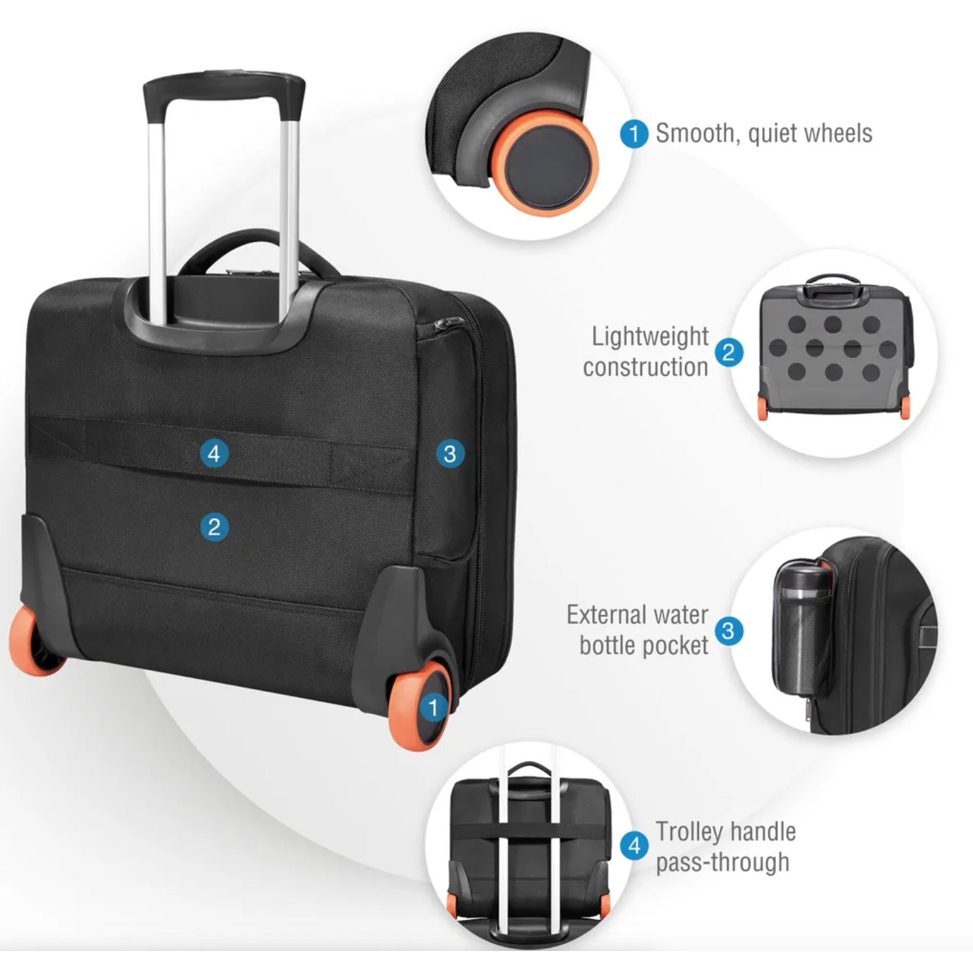 Lightweight laptop trolley discount bag