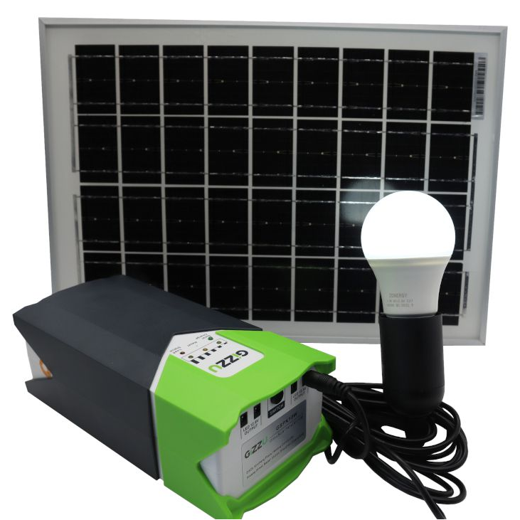 GIZZU 10W SOLAR PANEL LIGHTING KIT