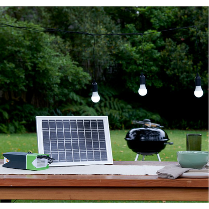 GIZZU 10W SOLAR PANEL LIGHTING KIT