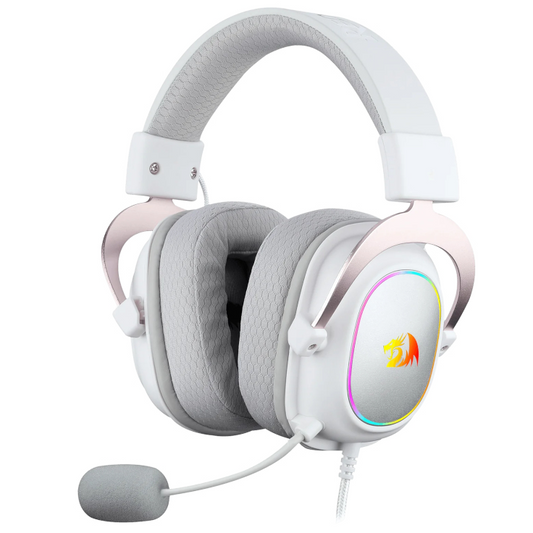 REDRAGON OVER-EAR ZEUS-X WIRELESS RGB HEADSET – WHITE