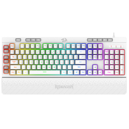 REDRAGON SHIVA Membrane Keyboard – White