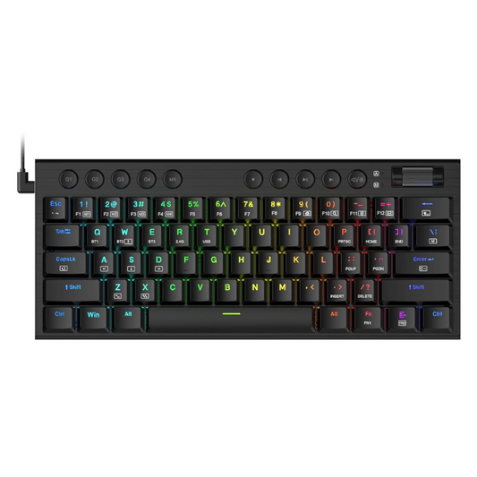 REDRAGON Noctis 61Key Red Switch RGB Low Profile Gaming Mechanical Keyboard – Black