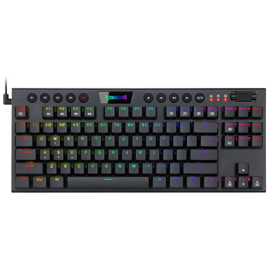 REDRAGON Horus 84Key RGB Red Switch Low Profile Gaming Mechanical Keyboard – Black