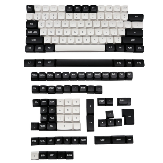 REDRAGON KeyCaps Black and White PBT 150Key set