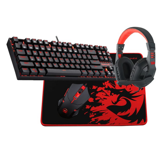 REDRAGON 4IN1 Mechanical Gaming Combo Mouse|Mouse Pad|Headset|Mechanical Keyboard