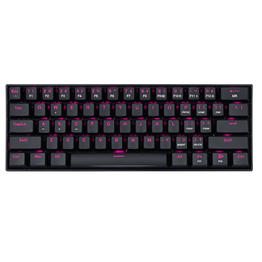 REDRAGON DRAGONBORN Wired Mechanical Keyboard Red LED 67Key Design – Black