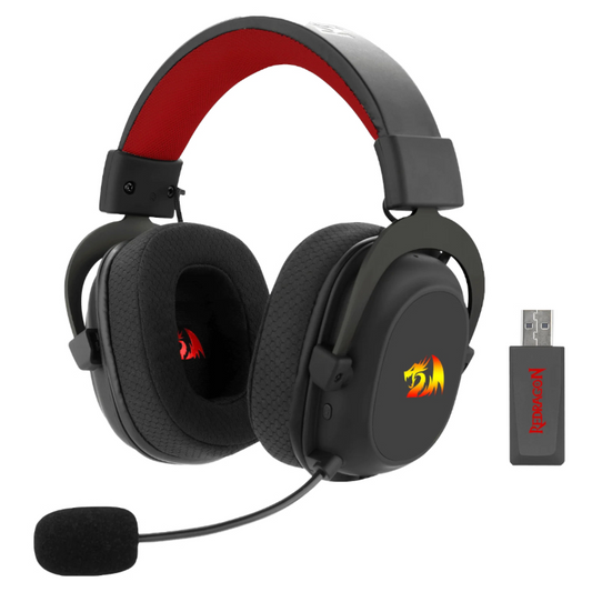 REDRAGON Over-Ear ZEUS-X Wireless RGB Gaming Headset – Black