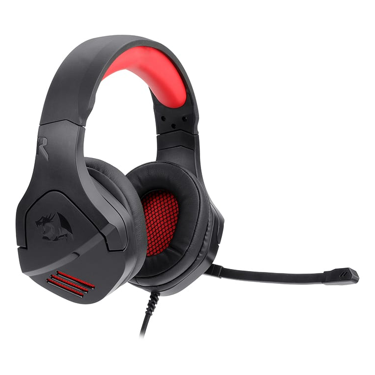 REDRAGON Over-Ear THESEUS Aux Gaming Headset – Black