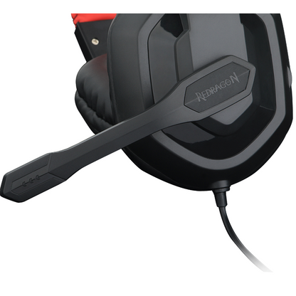 REDRAGON Over-Ear ARES Aux Gaming Headset – Black