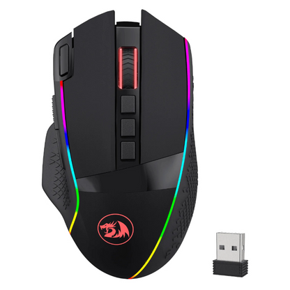 REDRAGON Enlightment 19000DPI RGB Wireless Gaming Mouse – Black