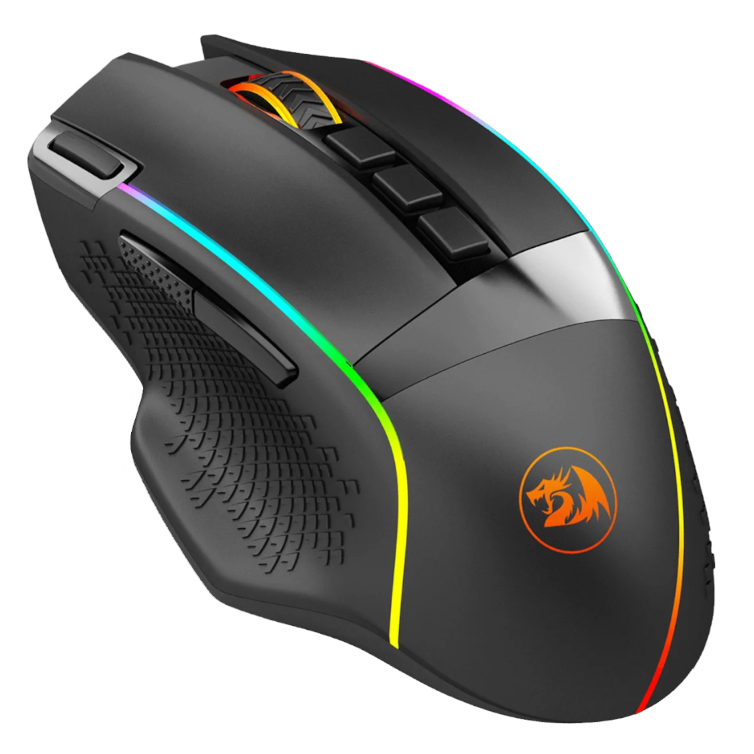 REDRAGON Enlightment 19000DPI RGB Wireless Gaming Mouse – Black