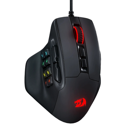 REDRAGON Aatrox 6200DP RGB MMO Gaming Mouse – Black