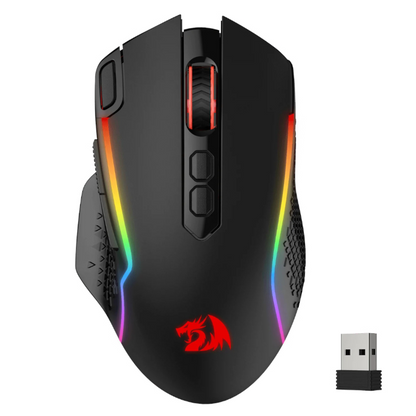 REDRAGON Taipan Pro 10000DPI RGB Wireless Gaming Mouse – Black