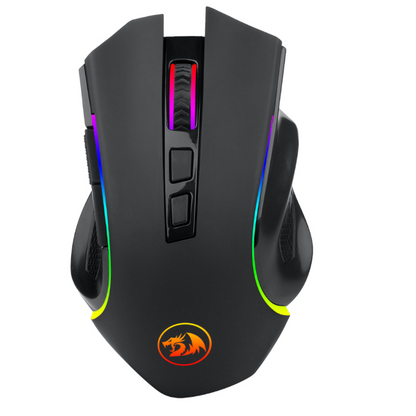 REDRAGON GRIFFIN ELITE 4000DPI RGB Wireless ERGO Gaming Mouse – Black