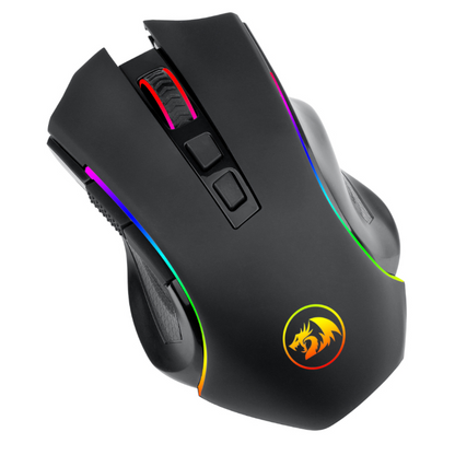 REDRAGON GRIFFIN ELITE 4000DPI RGB Wireless ERGO Gaming Mouse – Black