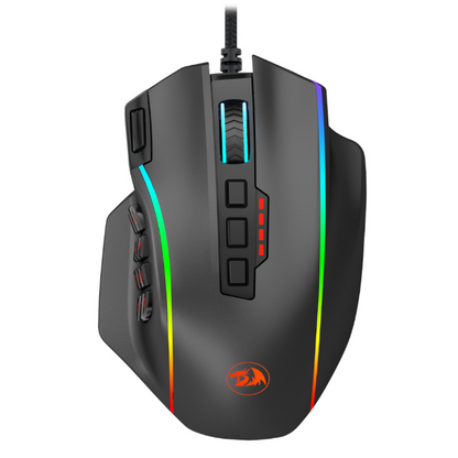 REDRAGON PERDICTION 4 12400DPI RGB MMO Ergo Gaming Mouse – Black